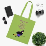 Halloween Trick or Treat Witch Autism Shy Introvert Cotton Tote Shopping Bag