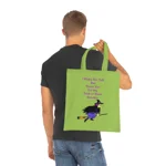 Halloween Trick or Treat Witch Autism Shy Introvert Cotton Tote Shopping Bag