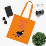 Halloween Trick or Treat Witch Autism Shy Introvert Cotton Tote Shopping Bag