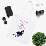 Halloween Trick or Treat Witch Autism Shy Introvert Cotton Tote Shopping Bag