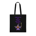 Halloween Trick or Treat Wizard Autism Shy Introvert Cotton Tote Shopping Bag