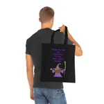 Halloween Trick or Treat Wizard Autism Shy Introvert Cotton Tote Shopping Bag