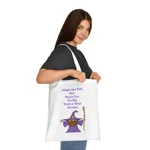 Halloween Trick or Treat Wizard Autism Shy Introvert Cotton Tote Shopping Bag