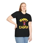Happy Easter Funny Cool Funky Brown Bunny Cotton T-Shirt