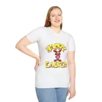 Happy Easter Funny Cool Funky Brown Bunny Cotton T-Shirt