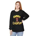 Happy Easter Funny Cool Funky Brown Bunny Long Sleeve T-Shirt