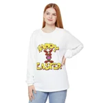 Happy Easter Funny Cool Funky Brown Bunny Long Sleeve T-Shirt