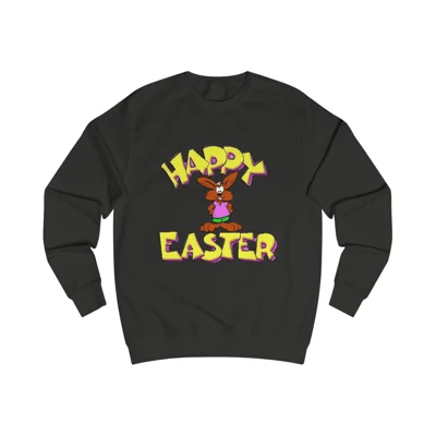 Happy Easter Funny Cool Funky Brown Bunny Sweatshirt