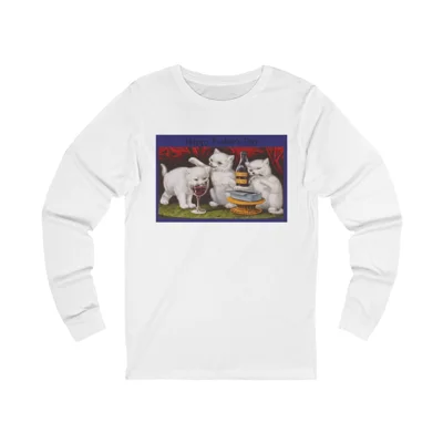 Happy Fathers Day Naughty Kittens Long Sleeve T-Shirt