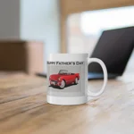 Happy Father's Day Red Convertible Sports Car Coffee Mug