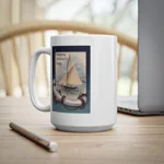 Happy Father's Day Sailing Classic Yacht Coffee Mug