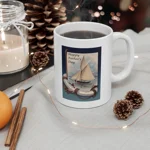 Happy Father's Day Sailing Classic Yacht Coffee Mug
