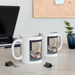Happy Father's Day Sailing Classic Yacht Coffee Mug