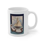 Happy Father's Day Sailing Classic Yacht Coffee Mug