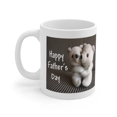Happy Father's Day Teddy Bears Hug Coffee Mug