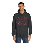 Happy Valentine's Day Quote Pink Hearts Hoodie