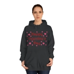 Happy Valentine's Day Quote Pink Hearts Hoodie