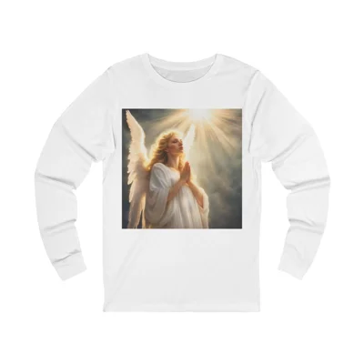 Heavenly Angel Praying Long Sleeve T-Shirt