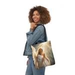 Heavenly Angel Praying Shoulder Tote Bag