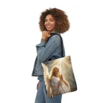 Heavenly Angel Praying Shoulder Tote Bag