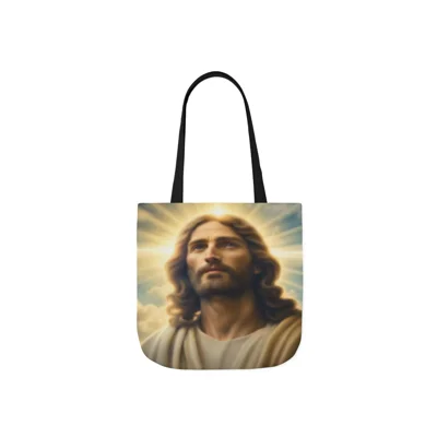 Heavenly Jesus Portrait Shoulder Tote Bag