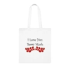I Love You Berry Much Funny Quote Strawberries Cotton Shopping Tote Bag