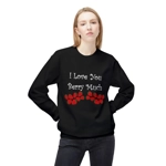 I Love You Berry Much Funny Quote Strawberries Sweatshirt