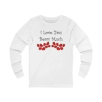 I Love You Berry Much Funny Quote Strawberries Long Sleeve T-Shirt