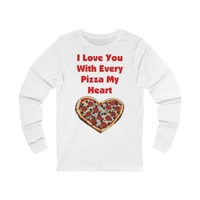 I Love You With Every Pizza My Heart Funny Quote Cotton Lo..