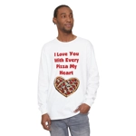 I Love You With Every Pizza My Heart Funny Quote Cotton Long Sleeve T-Shirt