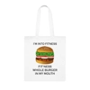 I’m Into Fitness Burger Cotton Shopping Tote Bag