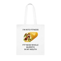 I’m Into Fitness Burrito Cotton Shopping Tote Bag
