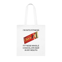 I’m Into Fitness Chocolate Bar Cotton Shopping Tote Bag