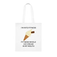 I’m Into Fitness Ice Cream Cotton Shopping Tote Bag