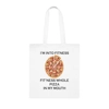 I’m Into Fitness Pizza Cotton Shopping Tote Bag