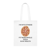 I’m Into Fitness Pizza Cotton Shopping Tote Bag