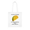 I’m Into Fitness Taco Cotton Shopping Tote Bag