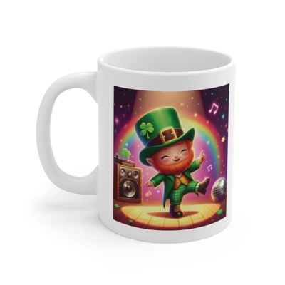 Irish Leprechaun Saint Patrick's Day Disco Party Coffee Mug