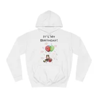 It's My Birthday Balloons And Wine Hoodie