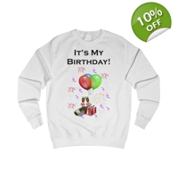 It's My Birthday Balloons And Wine Sweatshirt