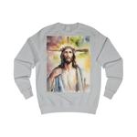Jesus Christ Cross Watercolor Portrait Painting Sweatshirt Jesus Christ Cross Watercolor Portrait Painting Sweatshirt