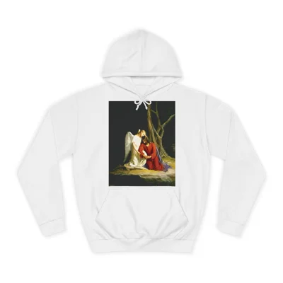 Jesus And Angel At Gethsemane Hoodie