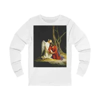 Jesus And Angel At Gethsemane Long Sleeve T-Shirt