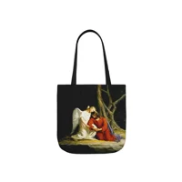 Jesus And Angel At Gethsemane Shoulder Tote Bag