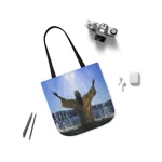Jesus Baptism Angel Shoulder Tote Bag