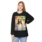 Jesus Christ Cross Watercolour Portrait Painting Long Sleeve T-Shirt Jesus Christ Cross Watercolour Portrait Painting Long Sleeve T-Shirt