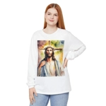 Jesus Christ Cross Watercolour Portrait Painting Long Sleeve T-Shirt Jesus Christ Cross Watercolour Portrait Painting Long Sleeve T-Shirt
