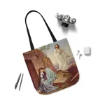 Jesus Visits Mary Magdalene Shoulder Tote Bag