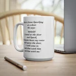 Jesus knocks On The Door Bible Verse Coffee Mug