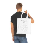 Jesus knocks On The Door Bible Verse Cotton Shopping Tote Bag